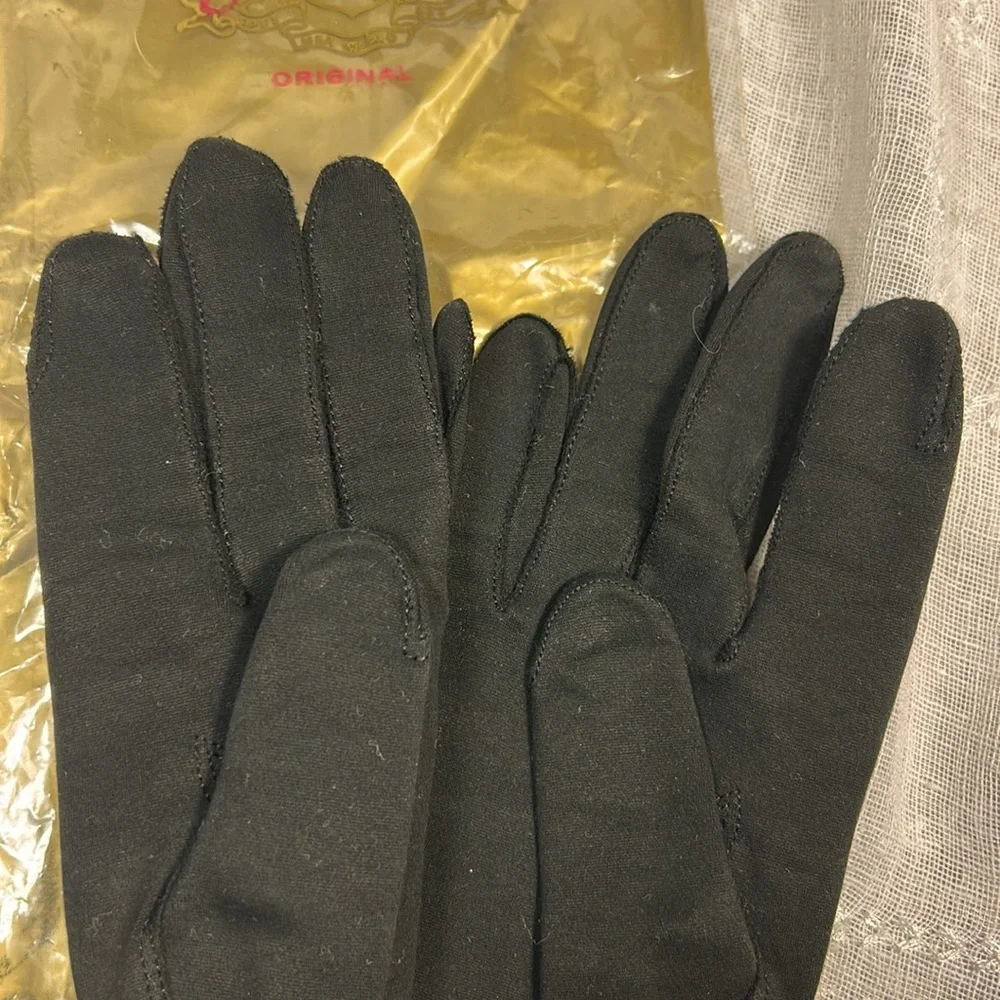 Oleg Cassini Dawnell long gloves with crystal embellishments